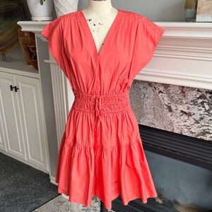 Derek Lam Coral Cotton Dress